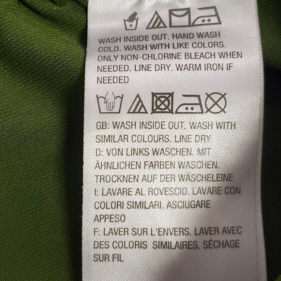 Bob Mackie Womens Wide Leg Pull On Pants Size 1X Petite Green Artsy Stretch - Picture 7 of 13